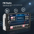 Nhopeew Double Din Car Stereo with Bluetooth, Backup Camera, 7 Inch Touch Screen Car Radio, Support AUX/USB/TF Card