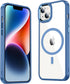 Red2Fire Magnetic Clear Case for iPhone 15 Plus, Compatible with Magsafe, Military Grade Drop Protection, Slim Phone