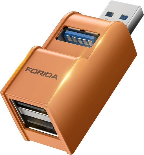 FORIDA 3 Ports USB 3.0 hub, USB Splitter to 2 USB 2.0 Out