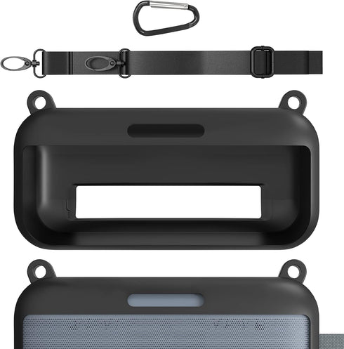 Geekria Silicone Speaker Case Cover for Bose SoundLink Flex, Protective Waterproof Soft Skin with Shoulder Strap