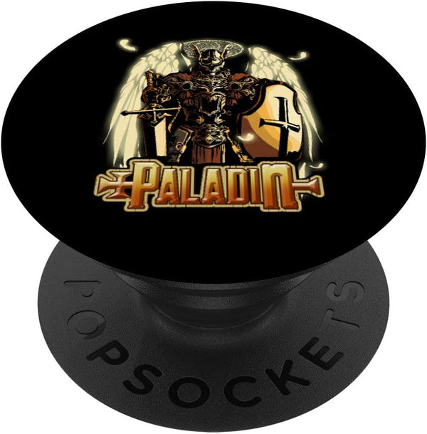 Paladin Fantasy D20 Roleplaying Tabletop RPG Gamer Graphic PopSockets Swappable Grip