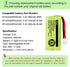 iMah BT183342/BT283342 2.4V 400mAh Ni-MH Battery, 2-Pack Compatible with AT&T and VTech Handsets