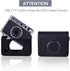 Rieibi Mini EVO Case - Retro PU Leather Protective Case for Fujifilm Instax Mini EVO Instant Camera - Removable Case with Adjustable Shoulder Strap - Black