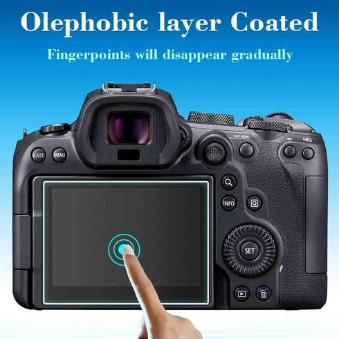 Screen Protector for Canon EOS R7 / R6 Mark II / R6 Camera, 9H Tempered Glass Edge to Edge Protection (3 Pack)