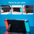 Kickstand Stand Replacement Repair Parts, Back Shell Holder Tool Kit Compatible with Switch Console, Transparent