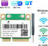 WiFi 6E Half Mini PCI-E Network Card, 802.11AX AC MPE-AXE3000H, 5400Mbps Wireless Card, BT5.2 for Windows 10/11 PC