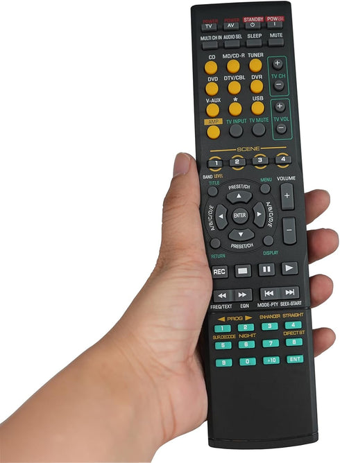 Replacement Remote Control for Yamaha AV Receiver, Fit for HTR-6230 RX-V365 RAV312 RAV311