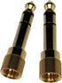 CESS 2-Pack 1/4" Stereo Phone Screw-On Adapter, Male 1/8" to Male 1/4" Stereo