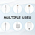 Xelsluthe 4.6ft Blue Spiral Cable Protector, Flexible Chargers Data Cable Protect, Headphone Cables Saver for Phone USB