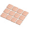 MECCANIXITY 15mm x 15mm x 2mm Copper Pad Shim Heatsink for Electronic Chip Cooling, Pack of 12