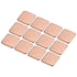 MECCANIXITY 15mm x 15mm x 2mm Copper Pad Shim Heatsink for Electronic Chip Cooling, Pack of 12