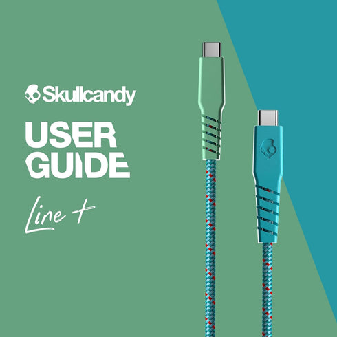 Skullcandy Line+ Braided USB C Charger Cable, 60W USB C to USB C with Fast Charging for iPad/Mini/Pro/Air, Macbook Pro,