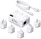 WAUDM 250W Conversion Plug, International Travel Converter with 2 USB and 2 USB-C