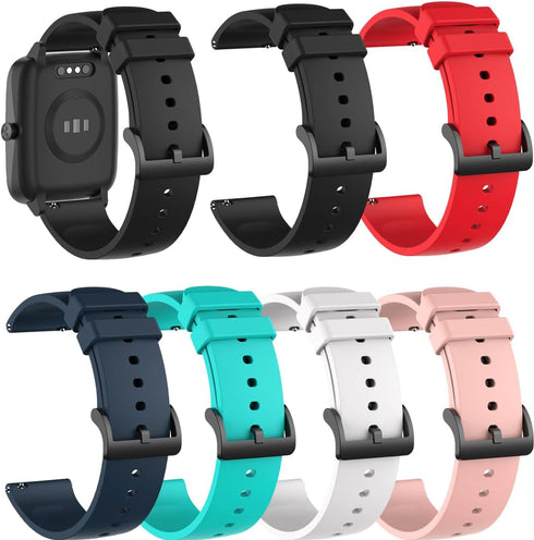 RuenTech 22mm Bands Compatible for Fitpolo IDW13 Series Smart Watch, Waterproof Silicone Straps Wristbands