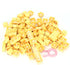 PBT Keycaps, 108 Keys Translucent Key DIY Keycaps for 61/64/87/104/108 Key Mechanical Keyboards (Yellow)