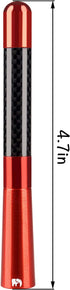 ONE250 Short Antenna, Compatible with Jeep Wrangler JK JKU JL JLU Rubicon Sahara Gladiator (2007-2024), Red
