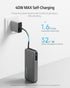 CUKTECH 45W 20000mAh Power Bank, Portable Charger with Built-in USB C Cable for Travel, Fast Charging Battery Pack