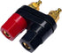 CESS Dual Binding Post 4mm Banana Socket, 2 Way Gold-Plated Speaker Binding Posts, 4 Pack
