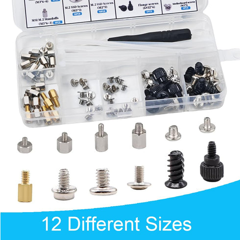 Trsewmi M.2 M.2 Screws, Motherboard Screw for Asus Gigabyte Asrock MSI Motherboards, Computer Screws for HDD, SSD, Fan