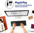 Vilros 2.4G Wireless & Wired Touch Keyboard with Built-in Touchpad, USB Wired + 2.4G Compatible with Raspberry Pi