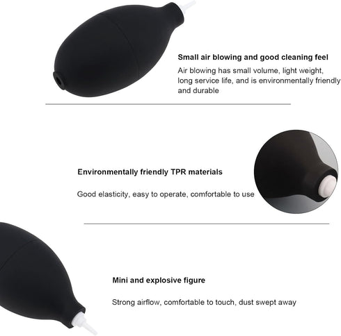 Mini Air Dust Blower, Rubber Ball Pump Cleaner with Metal Nozzle for Cell Phone, Tablet, Camera Lens