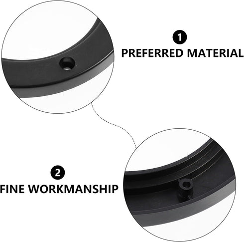 Wakauto 4 Pairs 6.5 inch Car Speaker Spacer Adapter Stackable Plastic Mount Bracket Ring