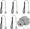 ZNBSIXP 5 Pack Lens Cap Leash,Lens Cap Tether,Lenses Caps Keeper with Elastic String,Camera