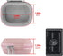 Geekria Shield Earbuds Case for Jabra Elite 10 Gen 2, 75t, 65t, Hard Shell Travel Bag with Carabiner Clip (Pink)