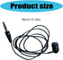 VLSQHNCF Headphone,3.5mm MP3 Single-Side Earphone Economical Mono Earbuds in Ear Noise Isolating Plug Reinforced Cord
