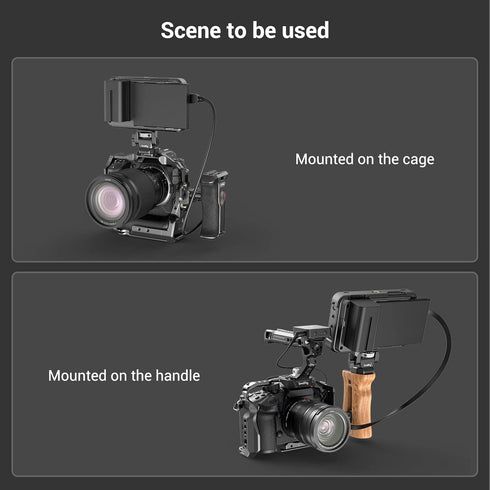 SmallRig Monitor Mount Swivel 360° and Tilt 180° Adjustable Bracket for 5" and 7" Monitor - 2904B