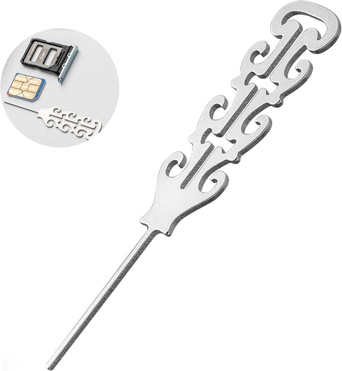 BANGCHEER 10PCS SIM Card Removal Tool Set, Engraved Stainless Steel SIM Ejector Pins