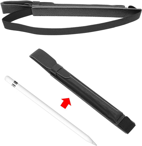 eMagTech Stylus Pouch PU Leather Pen Case Portable Elastic Pencil Case Cover Compatible with Remarkable 2 Compatible with Apple Pro 12.9 Black