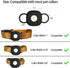 Dog Silicone Collar Holder for Samsung SmartTag/Smart Tag+Plus/Tile Mate - Secure Holder for Pet Tracker Case (4 Pack)