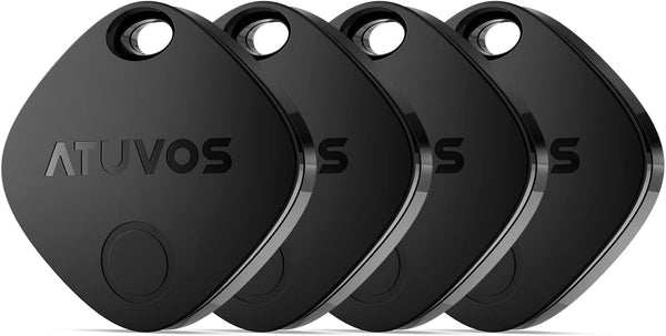 ATUVOS Air Tracker Tags-4 Pack, Bluetooth Luggage Tracker Works with Apple Find My