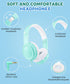 C3 Kids Headphones Wired, On-Ear, Foldable, Adjustable Headband, 3.5mm Jack, Teal, for Boys and Girls