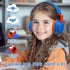 Headphone Kids Volume Limited 85/96dB Wired Over-Ear/On-Earr Foldable Headset with Inline Cable Aux 3.5mm Cord Mic for Boy Girl Child School PC Notebook Tablet Blue