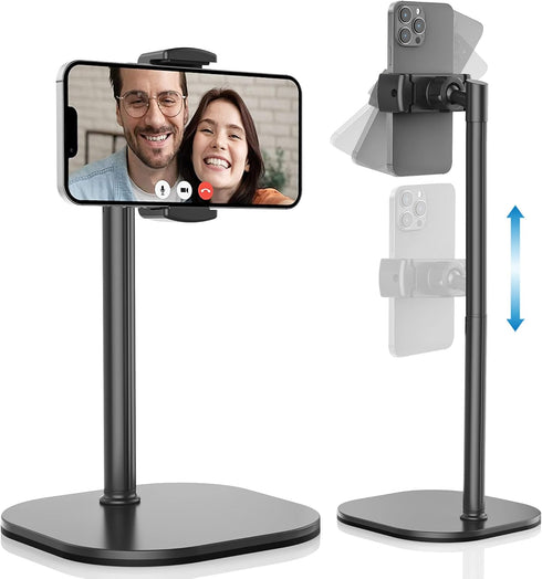 Cooper Cases ChatStand, Night Black, Height Adjustable Portable Stand for Desk, Compatible with Smartphones