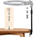 TARION Desktop Light Stand with 1/4" 3/8" Screws, Adjustable 14-25in for Ring Light, Photography, Virtual Meetings