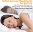 MAXROCK Ultra Soft Sleep Headphones: Comfortable In-ear Earbuds with Mic, Volume Control & Sound Blocking for