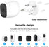 Latest Version Indoor/Outdoor Security Wall Mount for All Arlo Camera, Wyze Cam Pan/V3, Arlo Ultra, Arlo Essential, eufyCam 2 - More Stable and Flexible Arlo Accessories(2Pack, White)