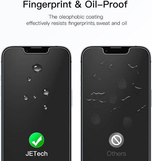 JETech 3-Pack Tempered Glass Screen Protector for iPhone 14 6.1-Inch