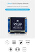 Coolwell 1.5 Inch STM32 I2C Communication 128128 SH1107 OLED Display Module for Raspberry Pi Arduino SPI / Black/White