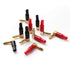 10pcs Right Angle Banana Plugs - 4mm/0.16" 90 Degree Speaker Connector in Red and Black for Audio Connections