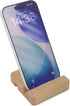 GAMMOOD (0.8 3.1 3.1) Beech Wood Phone Stand, Square Shape Double Slot Wooden Phone Holder