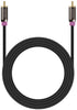 (15 24K FosPower Subwoofer Cable FT) RCA to RCA Audio Stereo Cable, Male to Male - Dual Shielded Cord | Gold Plated