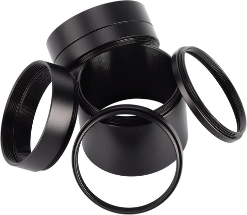 Camera Tube Telescope Covers Lens Adapter Ring Extension Tube Kit, Microscope Accessories 3/5/7/10/15/20/30mm