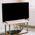 Yardenfun 40inch Universal TV Stand Legs Modern Stand for TVs Riser Base Monitor Mount Sleek Black with Screws