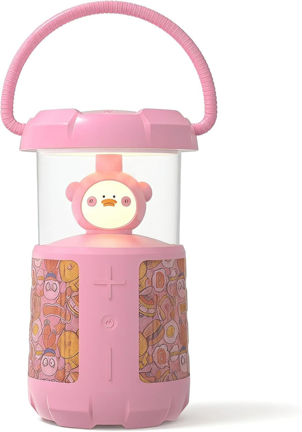 wocdwocd Cute Cartoon Bluetooth Speaker with LED Night Light, Dual 45mm Stereo 16W,