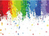 7x5ft White Paint Splatter Background, Abstract Art Birthday Party Colorful Graffiti Wall Photography Supplies
