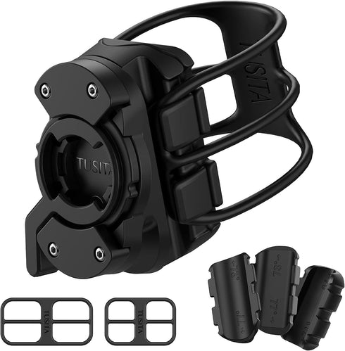 TUSITA Bike Seat Post Mount, Compatible with Garmin Varia RCT715, Round, D Shaped, Aero Seat Post Compatibility